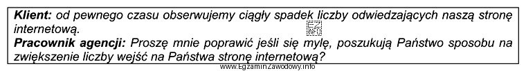 Określ na podstawie fragmentu rozmowy sprzedażowej, którą 