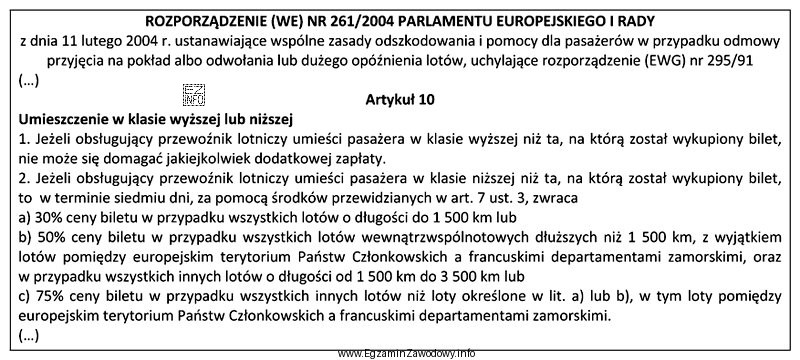Pasażer lecący z Krakowa do Barcelony (1 689 km) został 