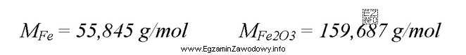 Ile wynosi mnożnik analityczny żelaza oznaczanego wagowo w postaci 