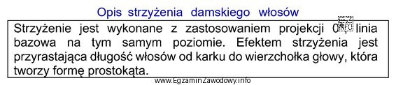 Wykonane zgodnie z zamieszczonym opisem strzyżenie damskie włosó