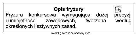Przedstawiony opis dotyczy fryzury męskiej typu