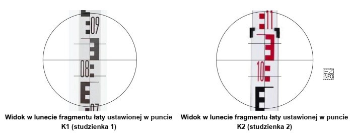 Na rysunkach przedstawiono wyniki pomiaru wysokościowego den studzienek kanalizacyjnych (