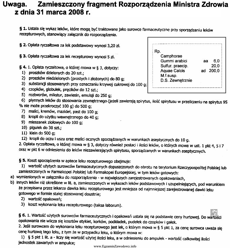 Ile wynosi odpłatność za lek recepturowy o składzie 