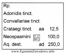 Jakie działanie ma mieszanka sporządzona według załą
