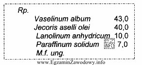Który ze składników przedstawionej na recepcie maś